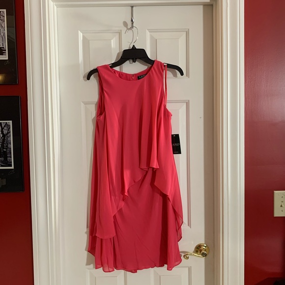 Lauren by Ralph Lauren Dress size 8 Starfruit Pink! NWT Coral Summer Party - Picture 8 of 10